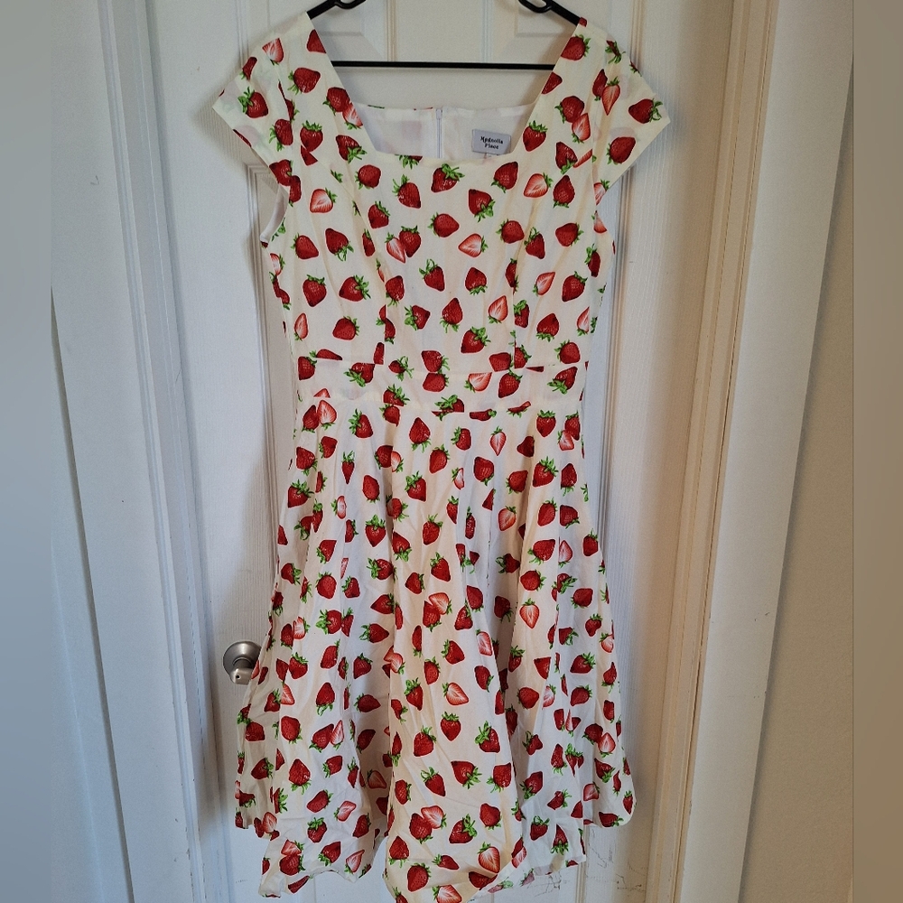 Strawberry Print Dress